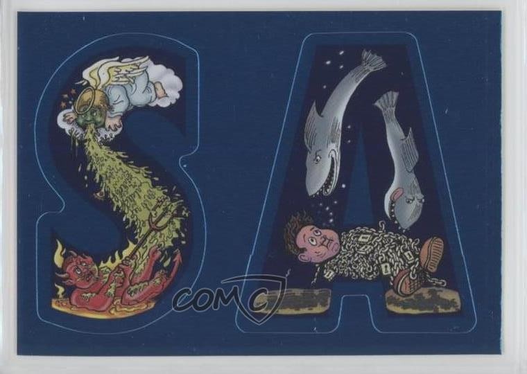 2006 Topps Garbage Pail Kids All-New Series 5 Alphabet Stickers S A #7 0dk