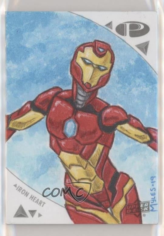 Upper Deck 2019 Marvel Premier 1/1 Myles Wohl schizzo automatico 0tw4