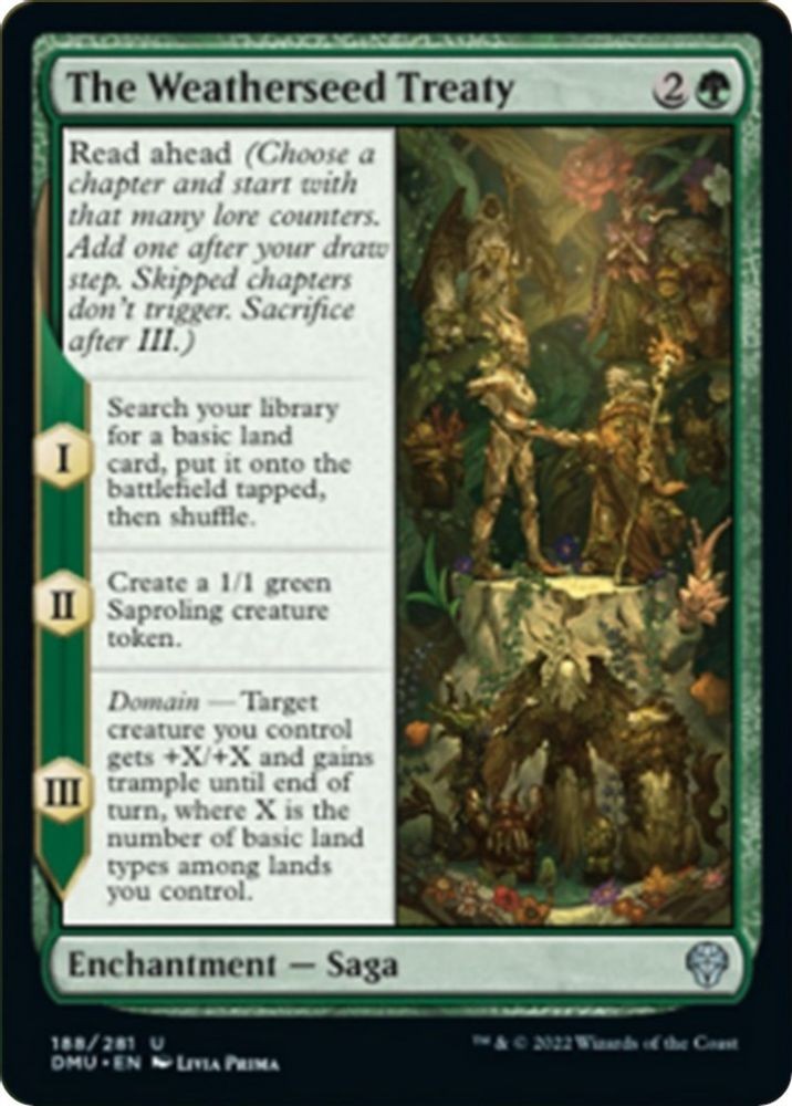 2022 Magic: The Gathering DMU - The Weatherseed Treaty (#188, U, Lightly Played)