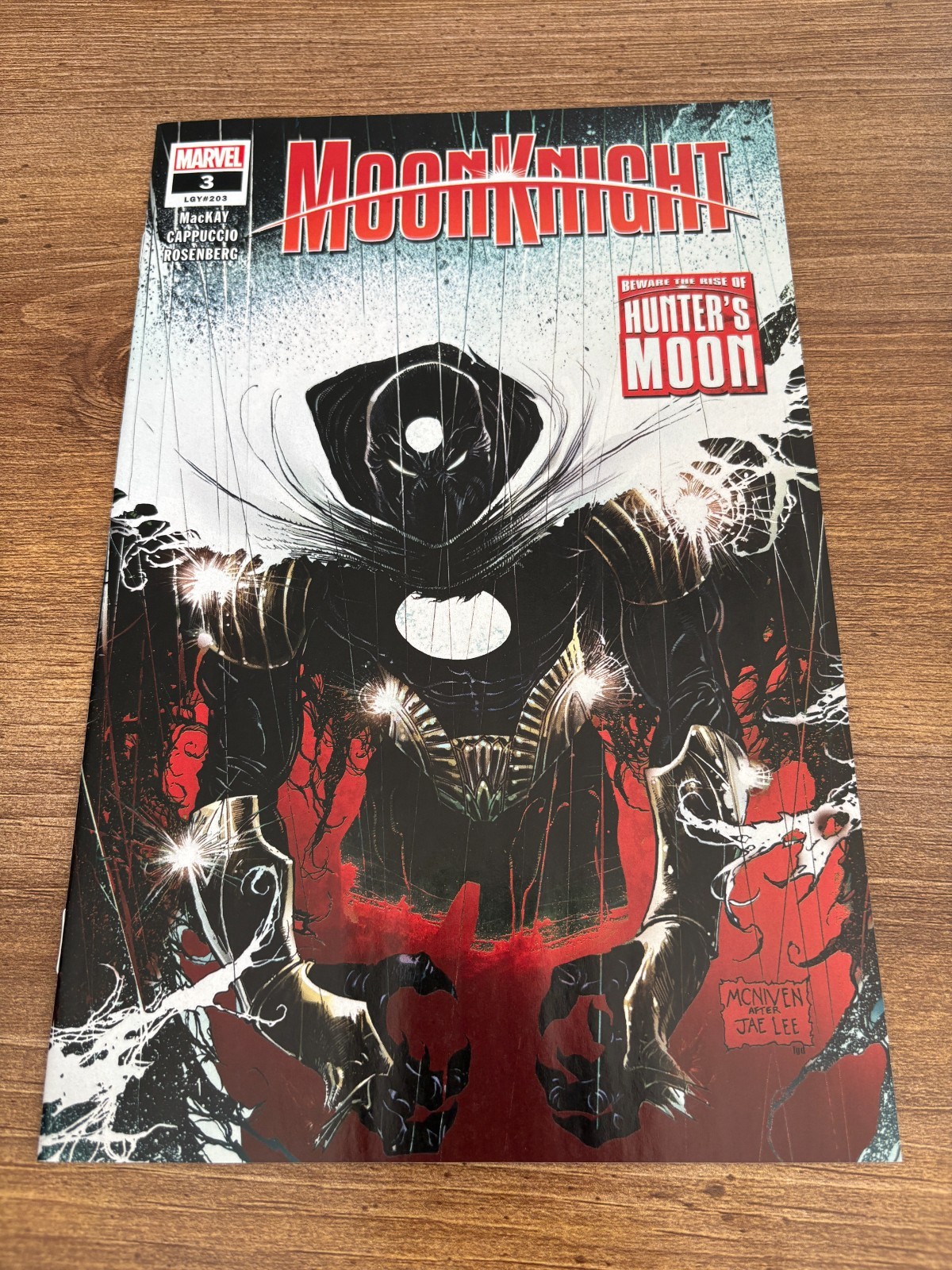 Moon Knight # 3 quasi nuovo prima stampa variante copertina fumetto Marvel 10 J478