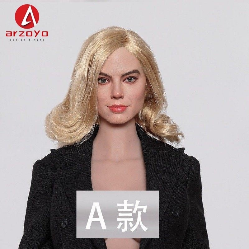 GACTOYS 1/6 GC047A Margot Elise Robbie testa scultura per corpo figura PH femminile 12"