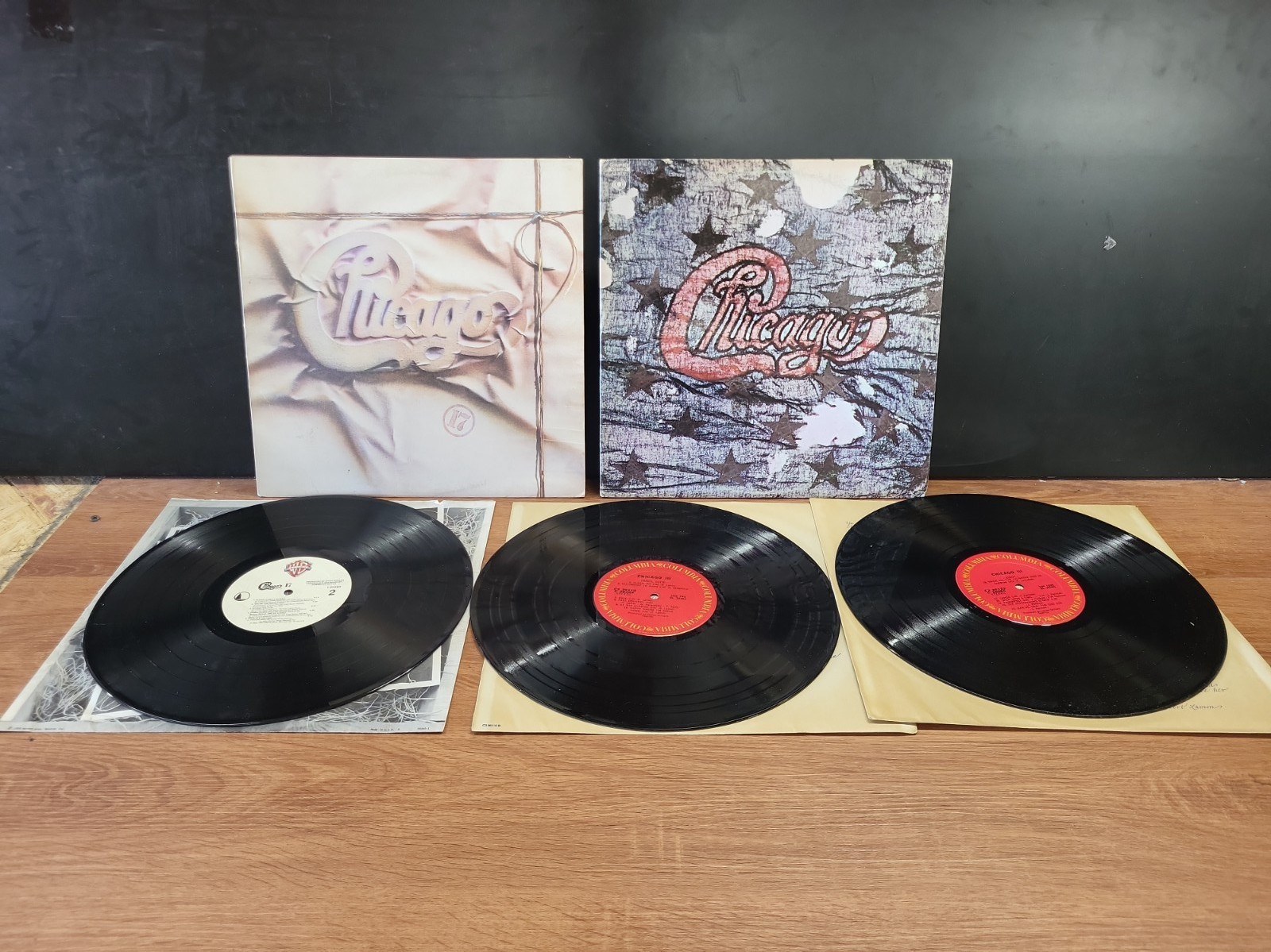 (2-SET) Chicago III & 17 Vinyl Record 1970 Vintage Record Albums