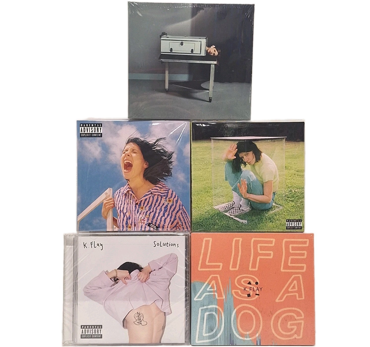 k.Flay CD Collection NEW Sealed Solutions Inside Outside MONO Life Is A Dog MINT