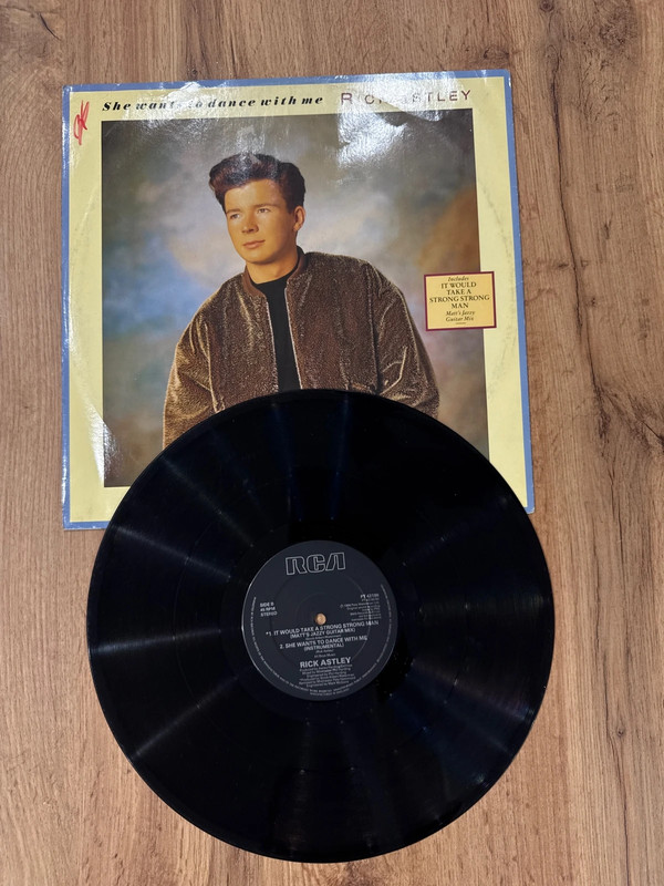 Vinile Maxisingle 12" - Rick Astley "She Wants To Dance With Me" ( RCA )