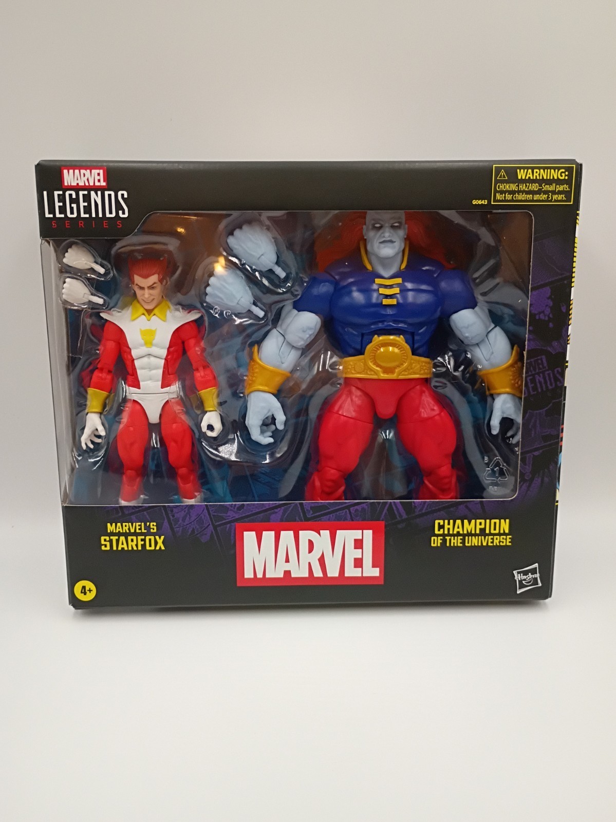 Marvel Legends Starfox & Champion of the Universe 6" action figure NUOVISSIME