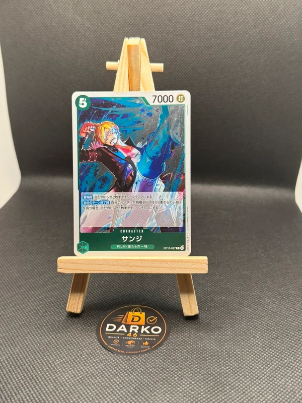 One Piece card Sanji Op13-027- Holo Jap- NM