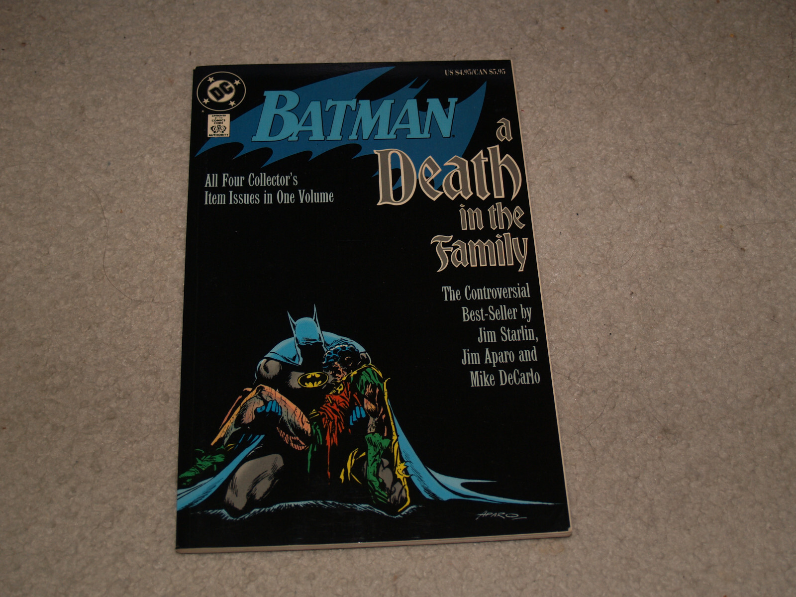 Batman A Death in the Family ( DC 1992 ) Jim Starlin 6th printing TPB paperback