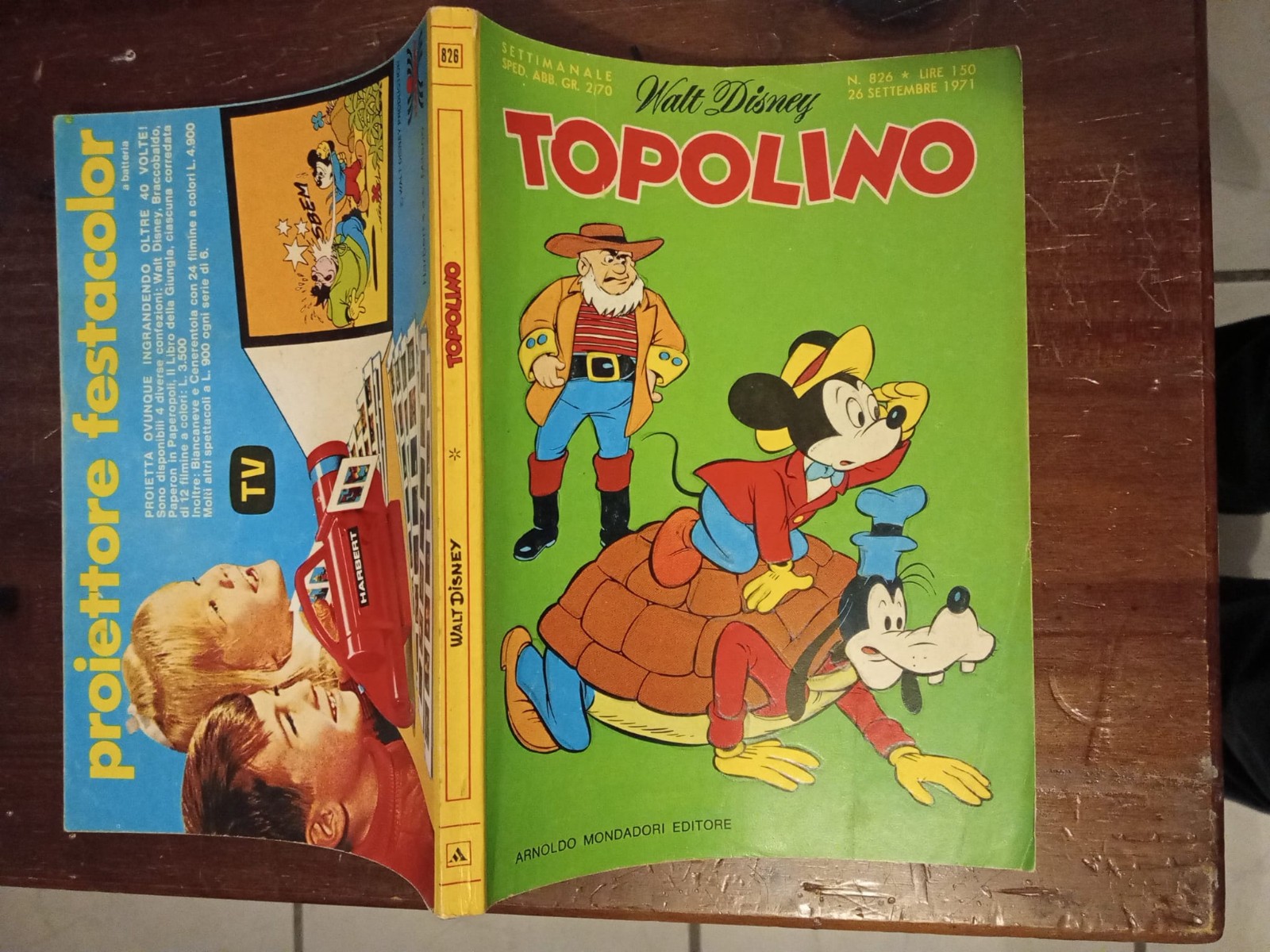 TOPOLINO LIBRETTO N 826 1971 CON BOLLINO OTTIME CONDIZIONI