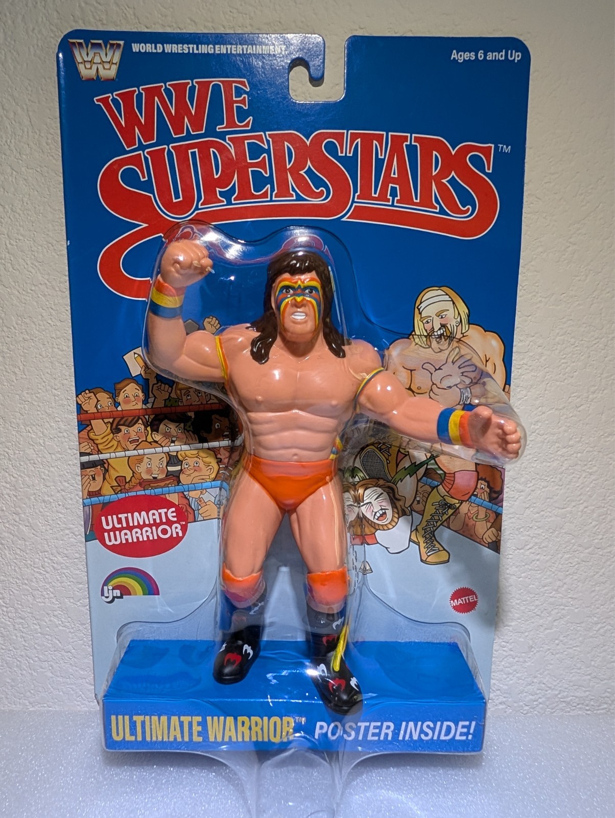Modellino WWE LJN Superstars ULTIMATE WARRIOR | anni 80 retrò 8” NUOVO