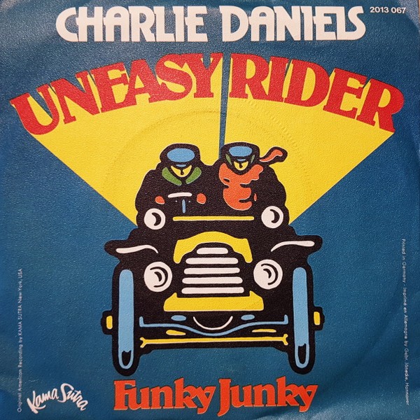 Charlie Daniels - Uneasy Rider / Funky Junky (7", Single) (Near Mint (NM or M-))