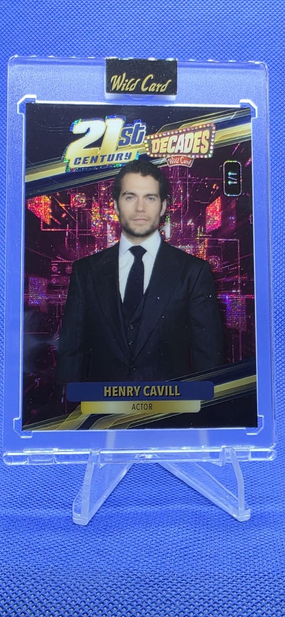 2026 Wild Card Decenni XXI Secolo Henry Cavill 1/1 Carta Incassata 