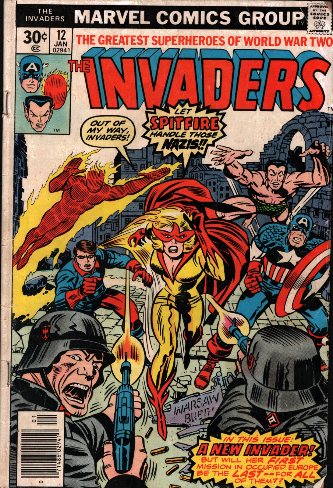 52597: MARVEL THE INVADERS #12 VG Grade