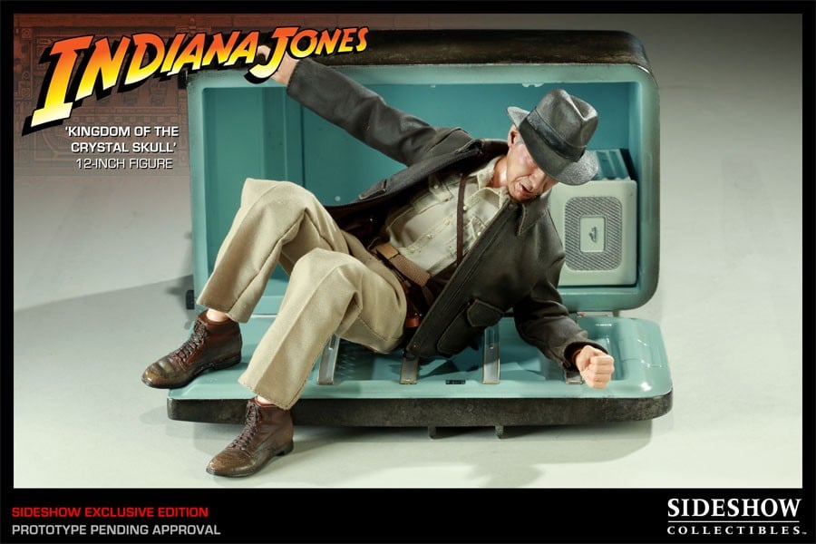 Frigorifero esclusivo Indiana Jones Crystal Skull Sideshow 1/6 600 MISB nuovo con scatola