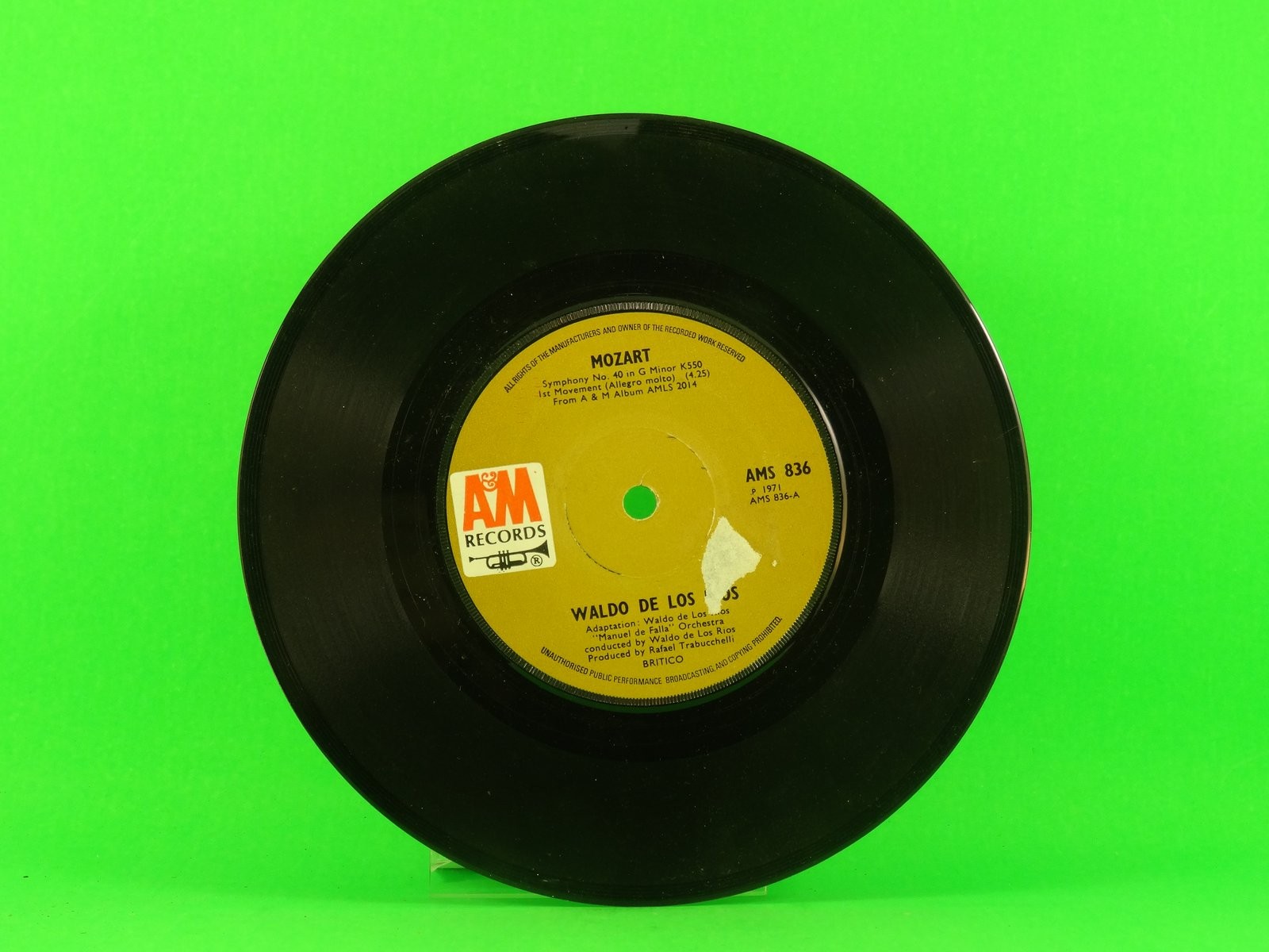 DE LOS RIOS,WALDO MOZART (137) 7" A&M