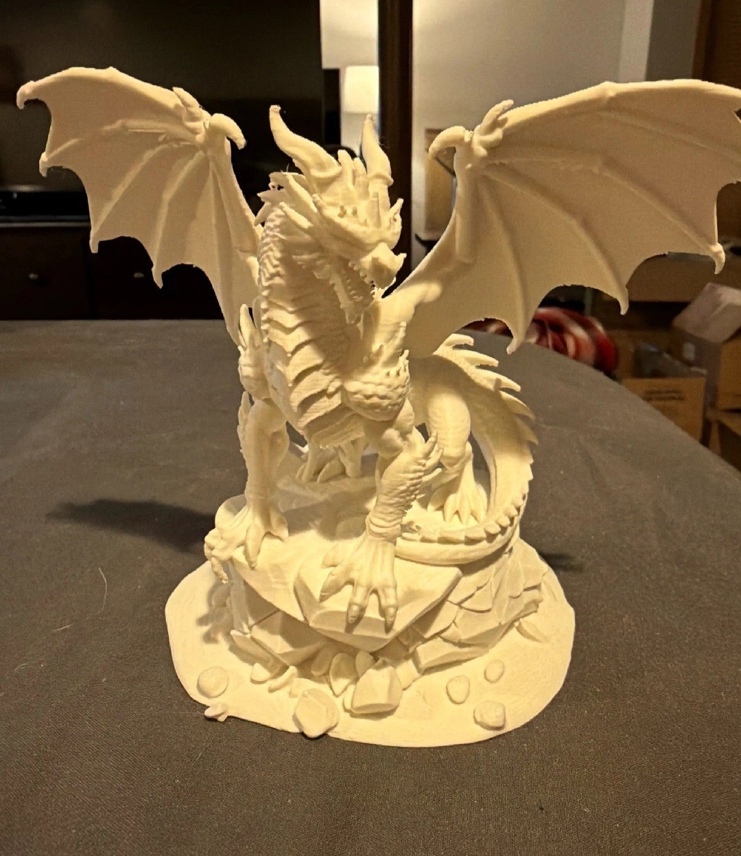 Giant Dragon Figure 3D Printed