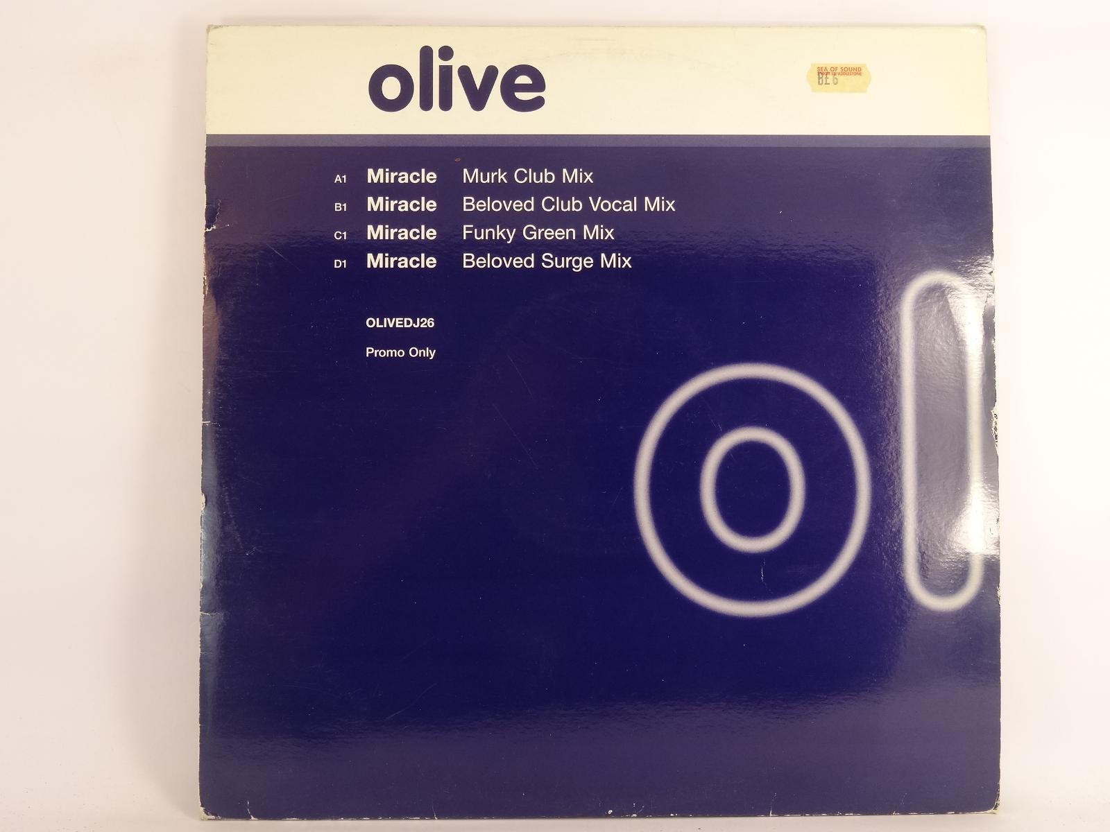 OLIVE MIRACLE MURK CLUB MIX (2 DISC) (18) 4 Track 12" Single including Company S