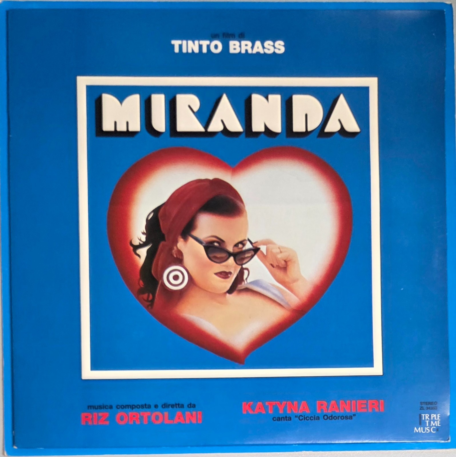 LP - RIZ OTOLANI / KATYNA RANIERI - O.S.T. - MIRANDA (TINTO BRASS)