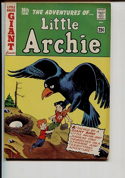 LITTLE ARCHIE 36 VF- ATOM 6  COVER-SWIPE  68-PAGES 1965 ARCHIE
