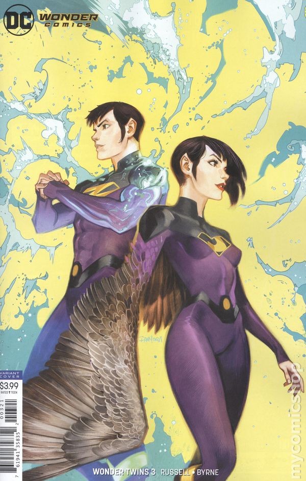 Wonder Twins #3B Mora Variant VF 2019 Immagine Stock