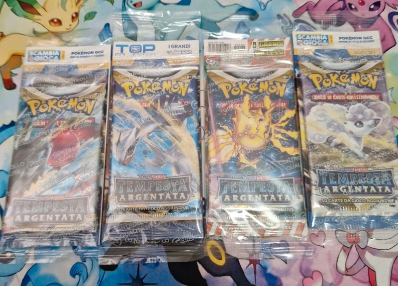 Pokémon artset Tempesta Argentata sigillate gedis