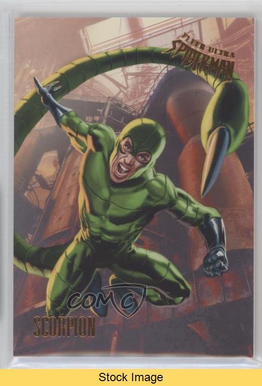 2017 Fleer Ultra Marvel Spider-Man Scorpion di Mark Evans #9 LEGGI 8b8