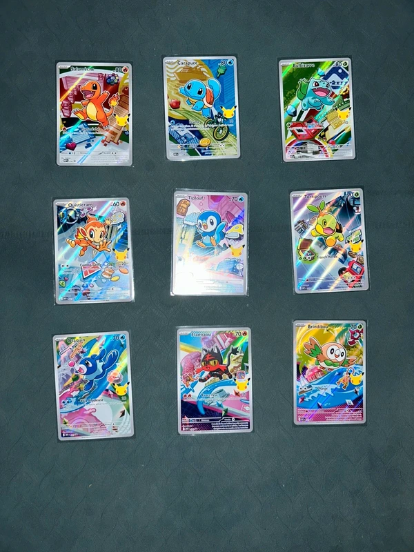 Lot de 9 starter Pokémon 1er partenaire