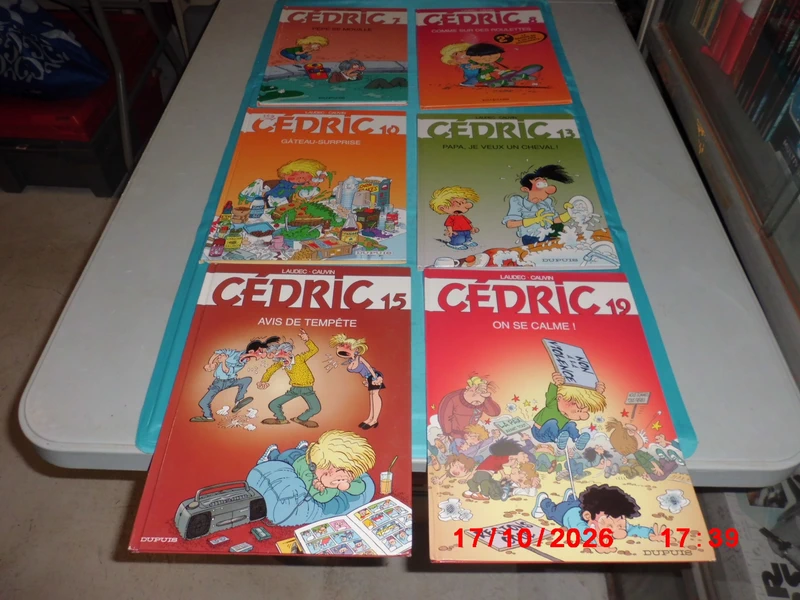 lot de 6 Cedric  N° 7.8.10.13.15.19