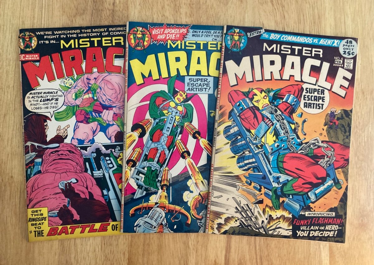 Run of *3* Higher-Grade Jack Kirby MISTER MIRACLE: #6, 7, 8 (Vedi Dettagli...)