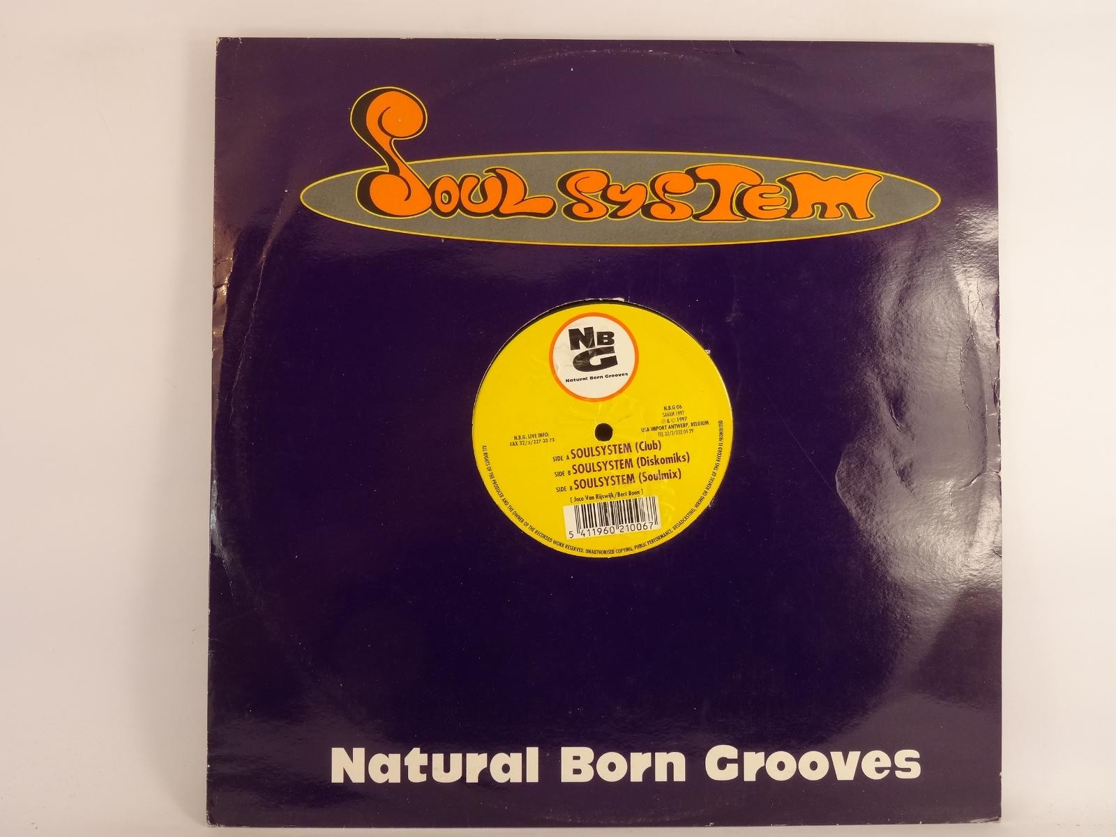 NATURAL BORN GROOVES SOUL SYSTEM (292) 3 Track 12" Single plus Company Sleeve SA