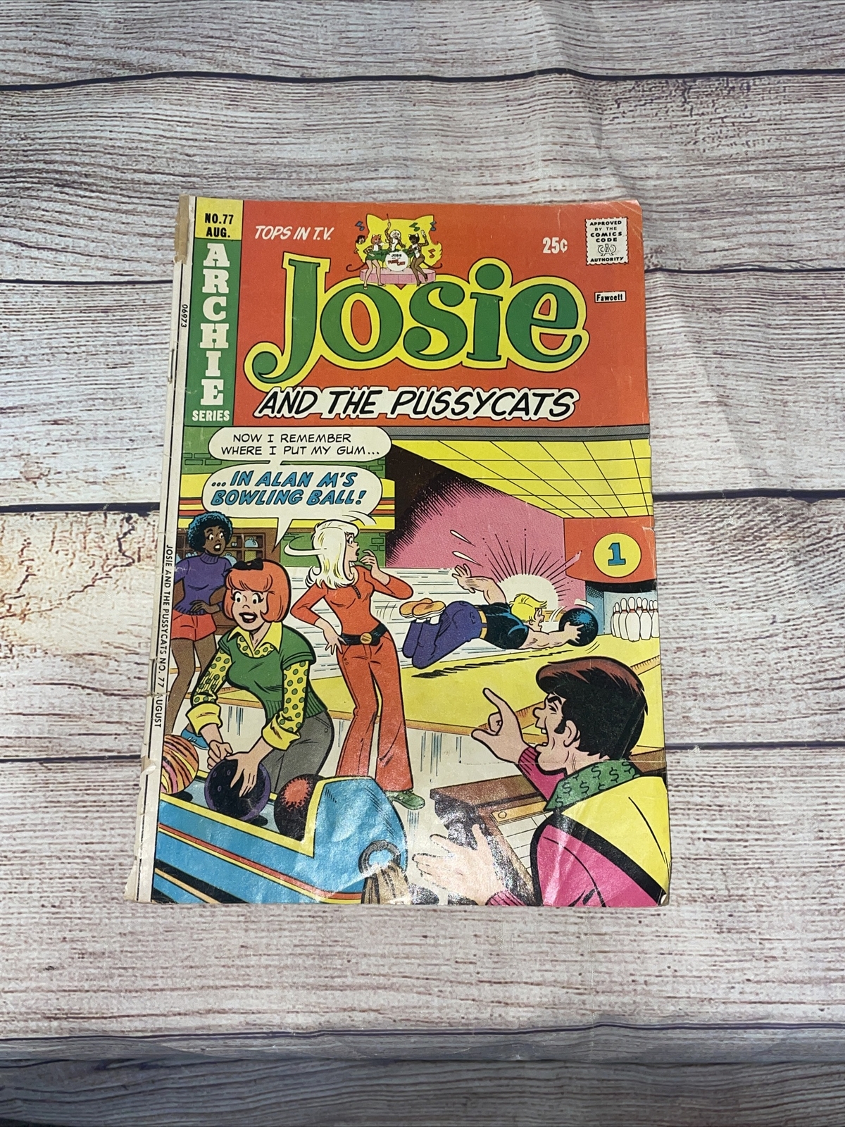 Josie and the Pussycats #77 Aug Archie Series 1974 fumetto vintage età del bronzo