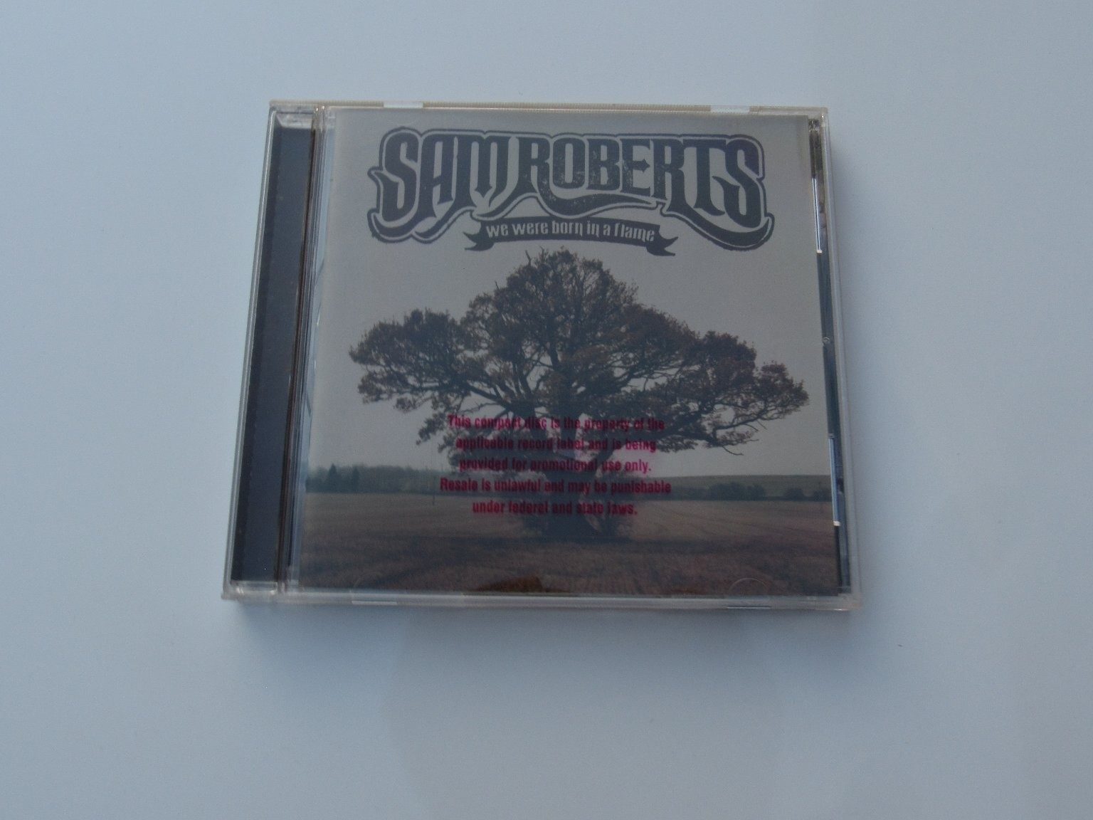 Sam Roberts – We Were Born In A Flame CD 2003 Promo Rock Universal Music
