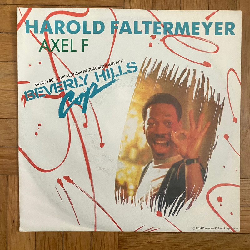 Harold Faltermeyer Axel F Shoot out Filmmusik Beverly Hills Cop Schallplatte single