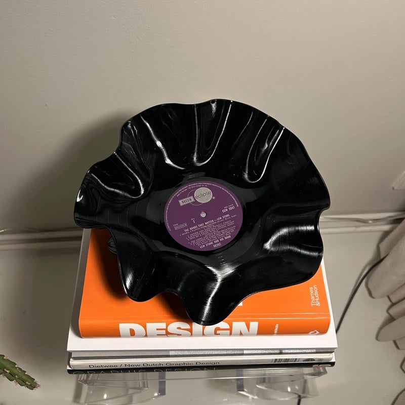 Schaal van vintage vinyl
