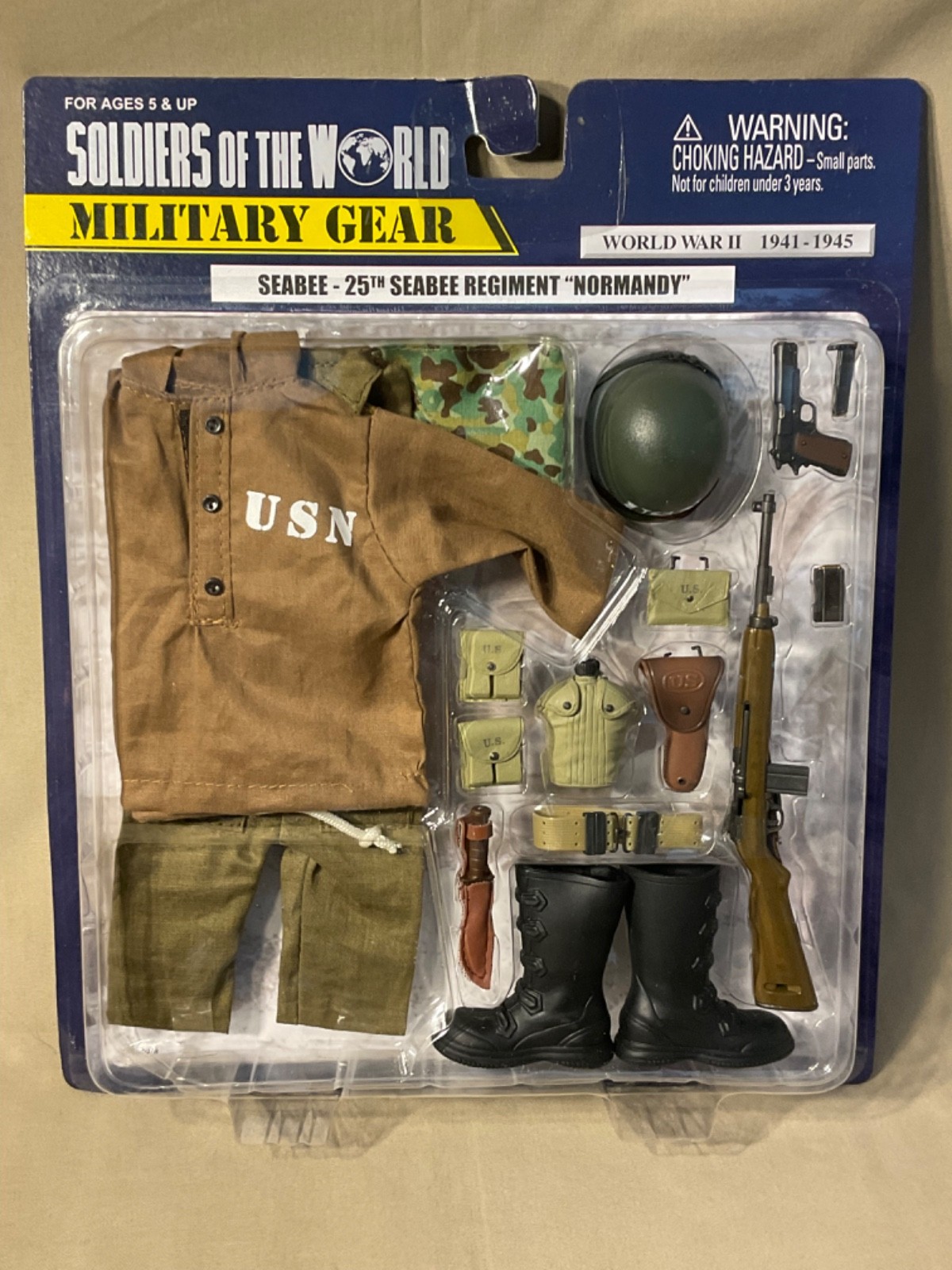 2003 Soldatini del Mondo Equipaggiamento Militare Seconda Guerra Mondiale Navy Seabee Uniforme "Normandia"