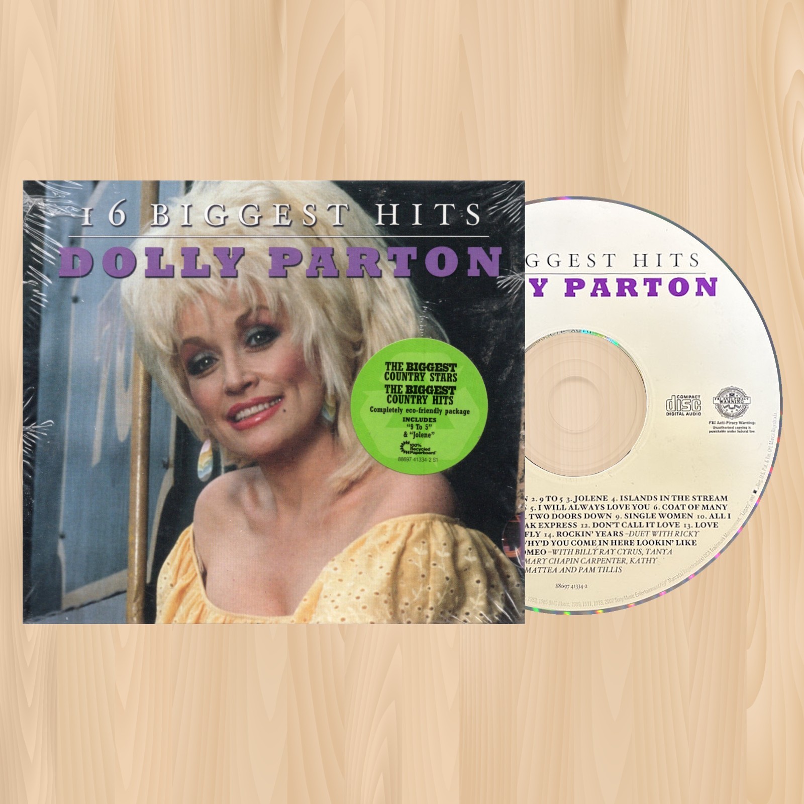 DOLLY PARTON 16 Biggest Hits CD Here You Come Again I WILL ALWAYS LOVE YOU  0918