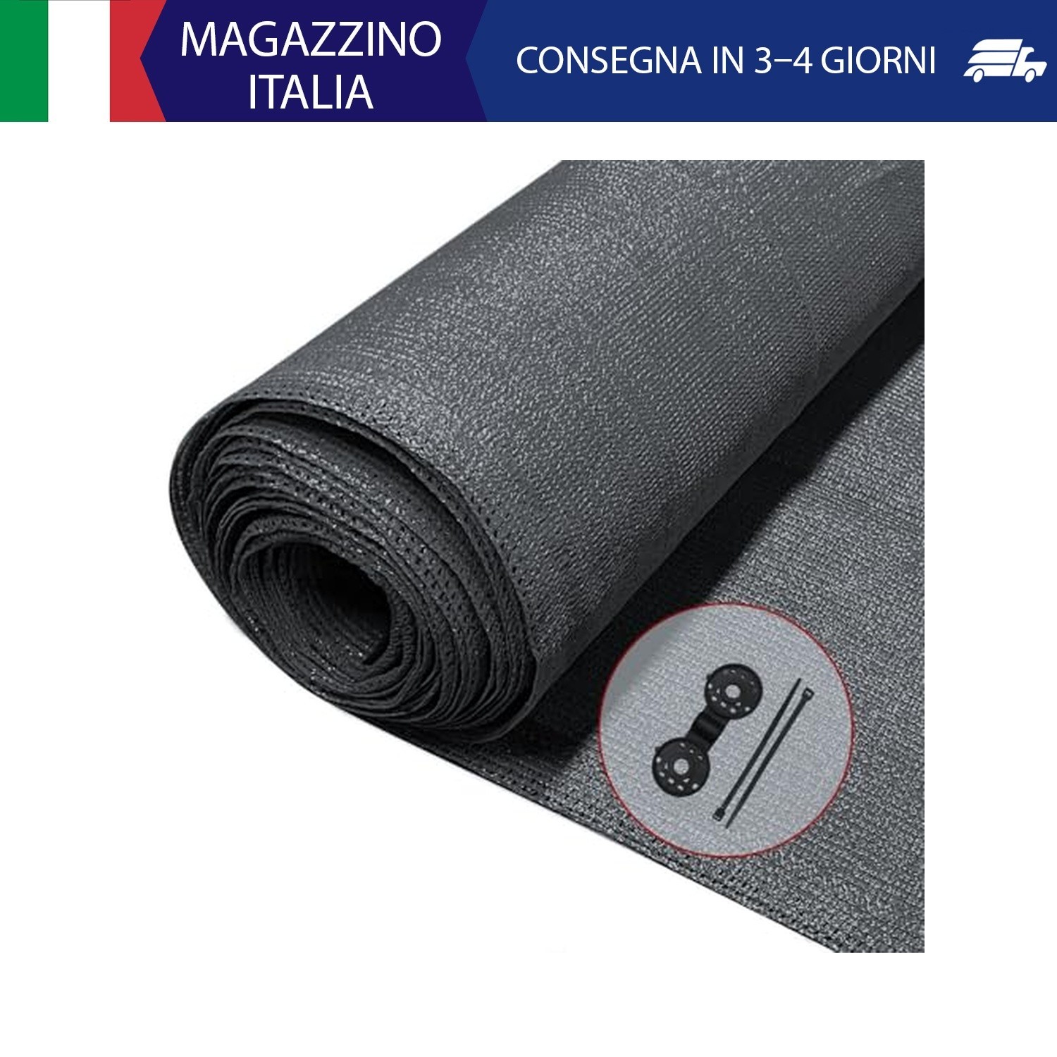 VOUNOT® Rete Ombreggiante 1.8×10m, Telo Frangivista Recinzione Giardino 150 g/m²