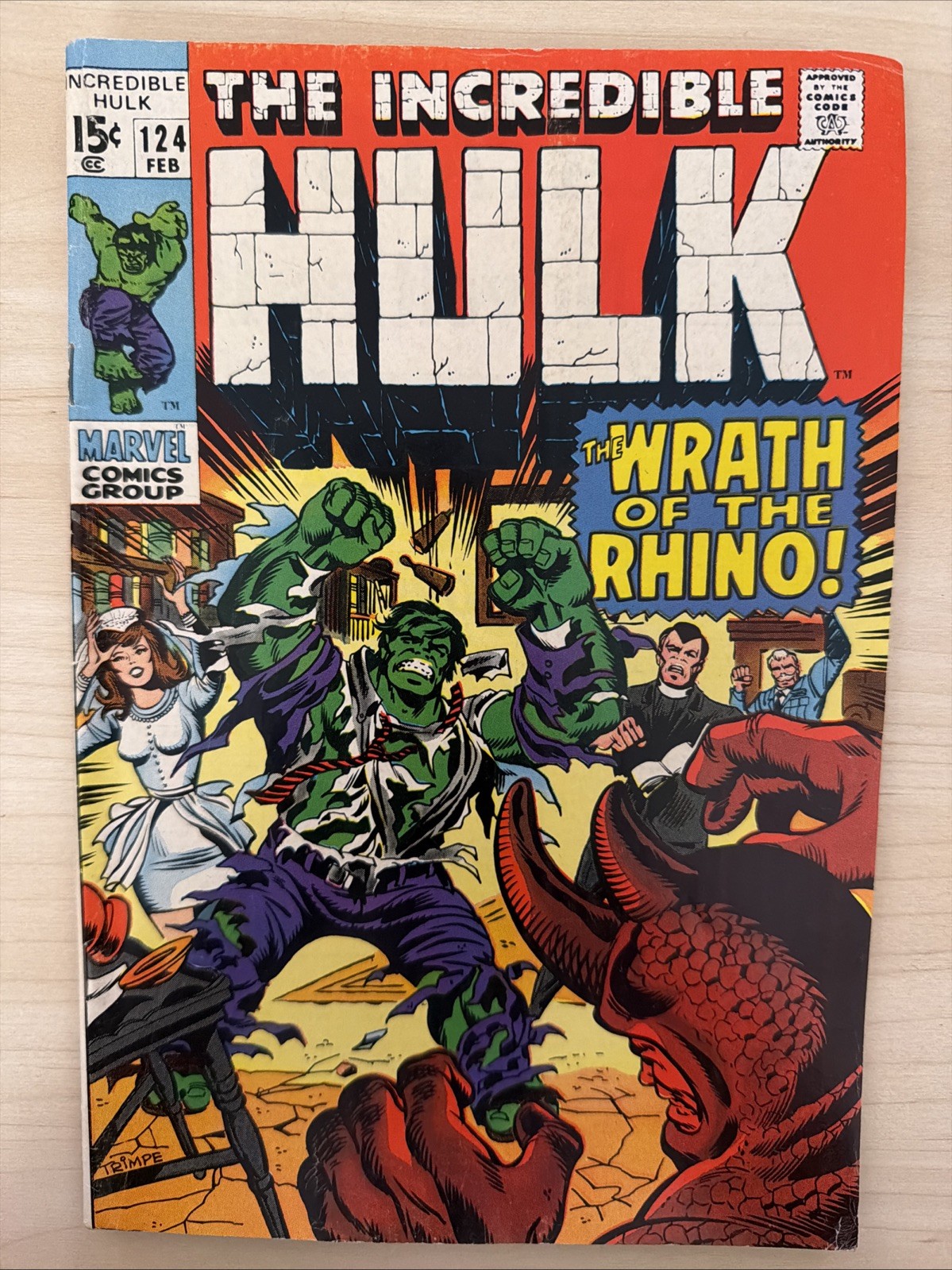 L'incredibile Hulk #124 (Marvel Comics febbraio 1970) - FN+