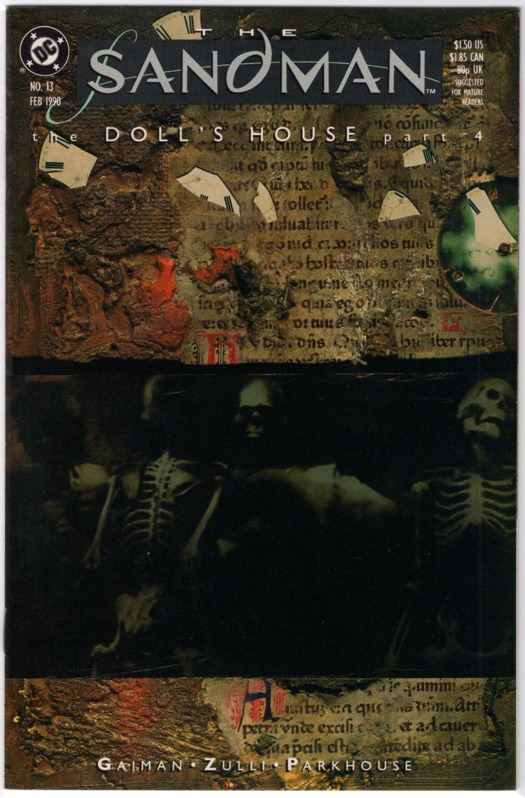 SANDMAN #13 (1° APPARIZIONE DI LADY JOHANNA CONSTANTINE) COPERTINA DAVE MCKEAN (B)
