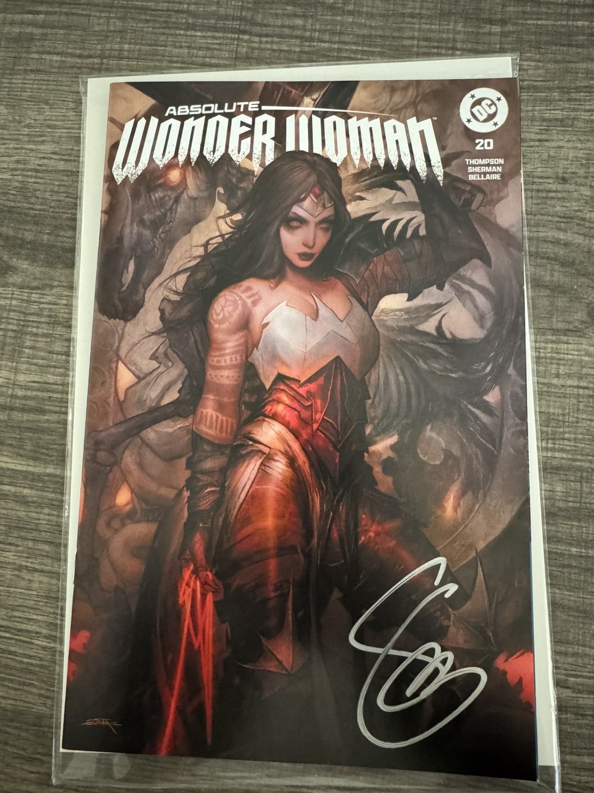 Absolute Wonder Woman #20 Dan Quintana SDCC commercio firmato Scott Snyder 