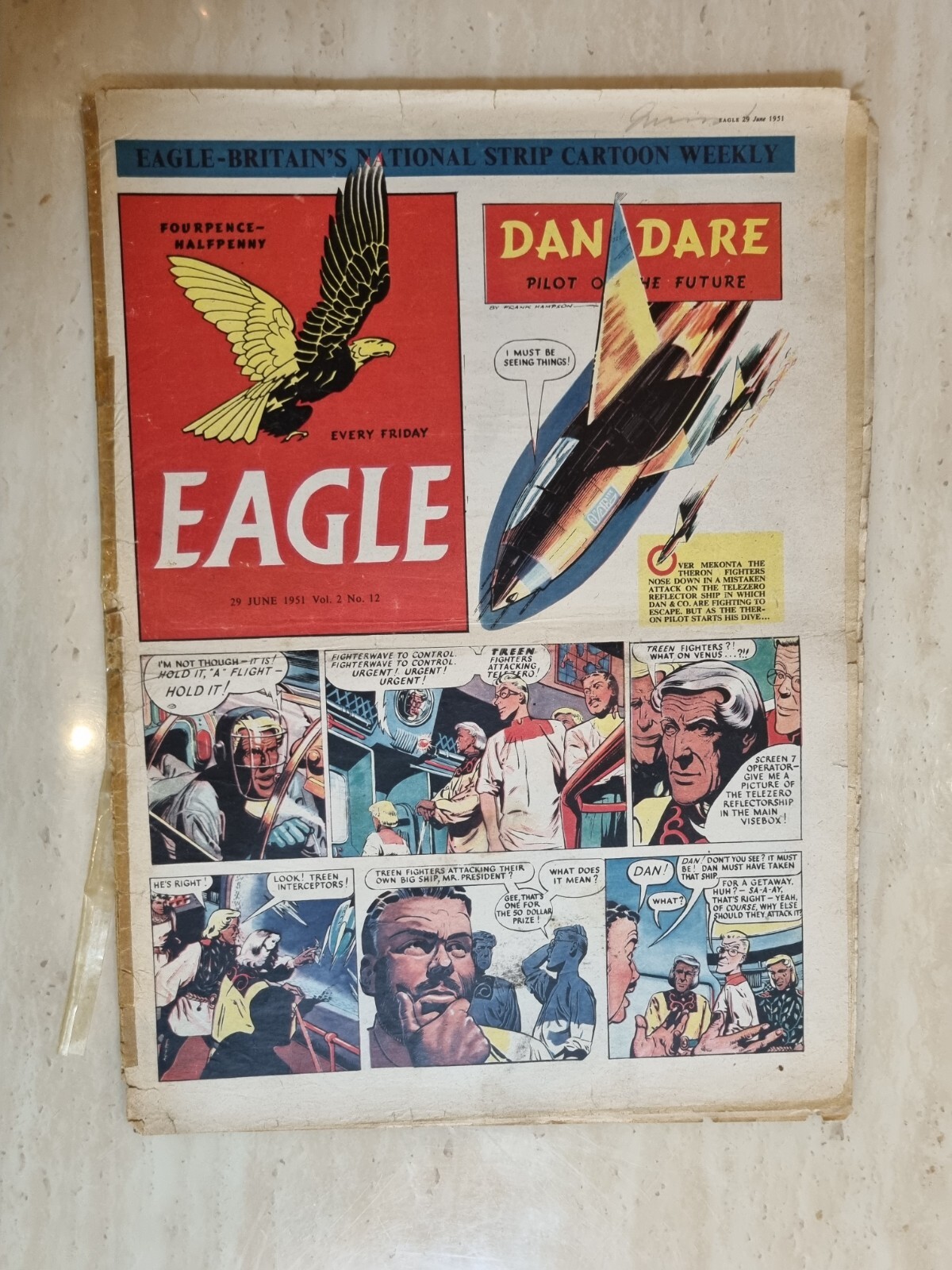 Eagle Comic Vol 2 No 12, 29th June 1951 A Private Motor Yacht