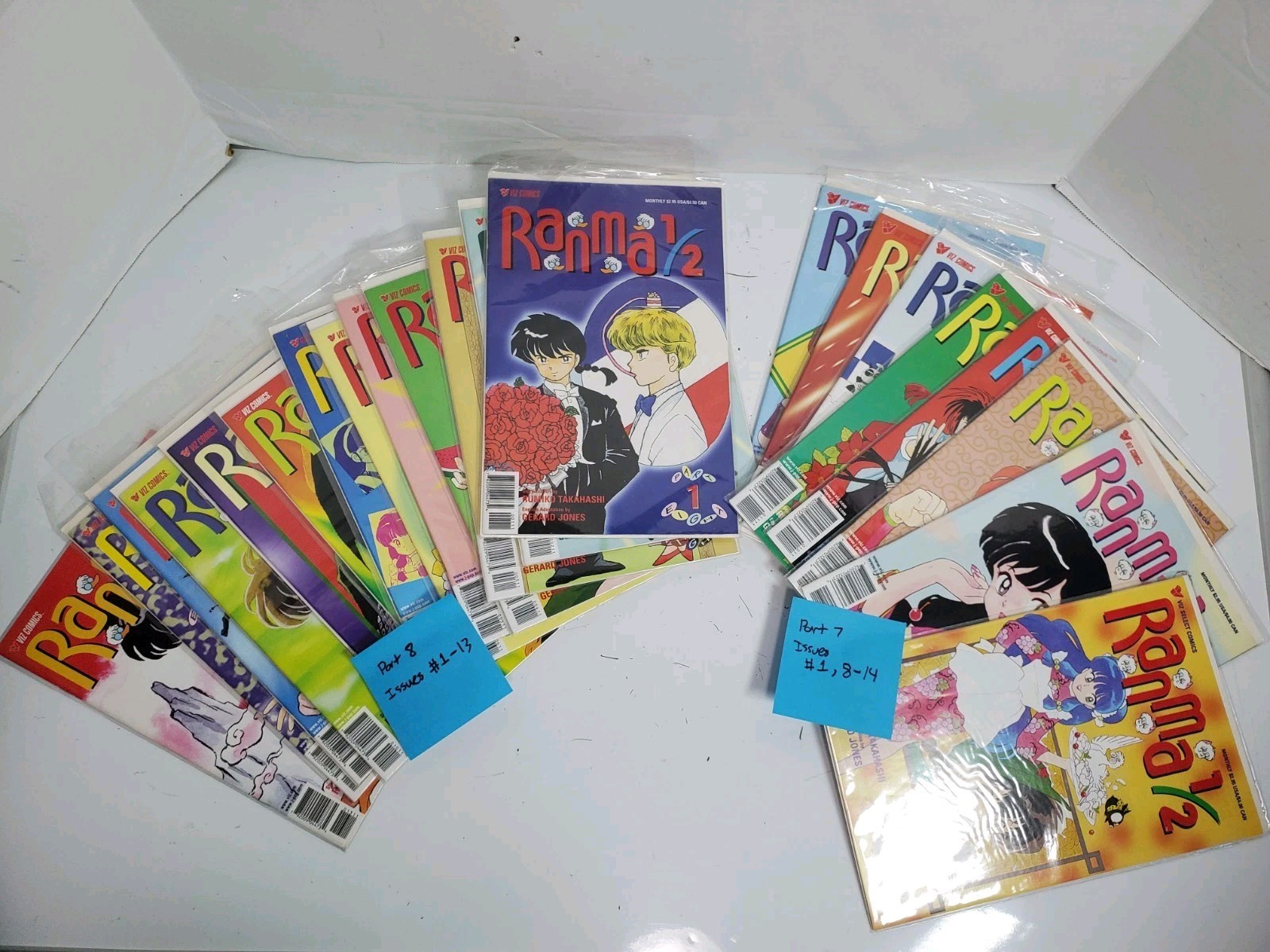 Ranma 1/2 Viz Comics LOTTO 21 fumetti manga - parte 7 e parte 8 - inglese