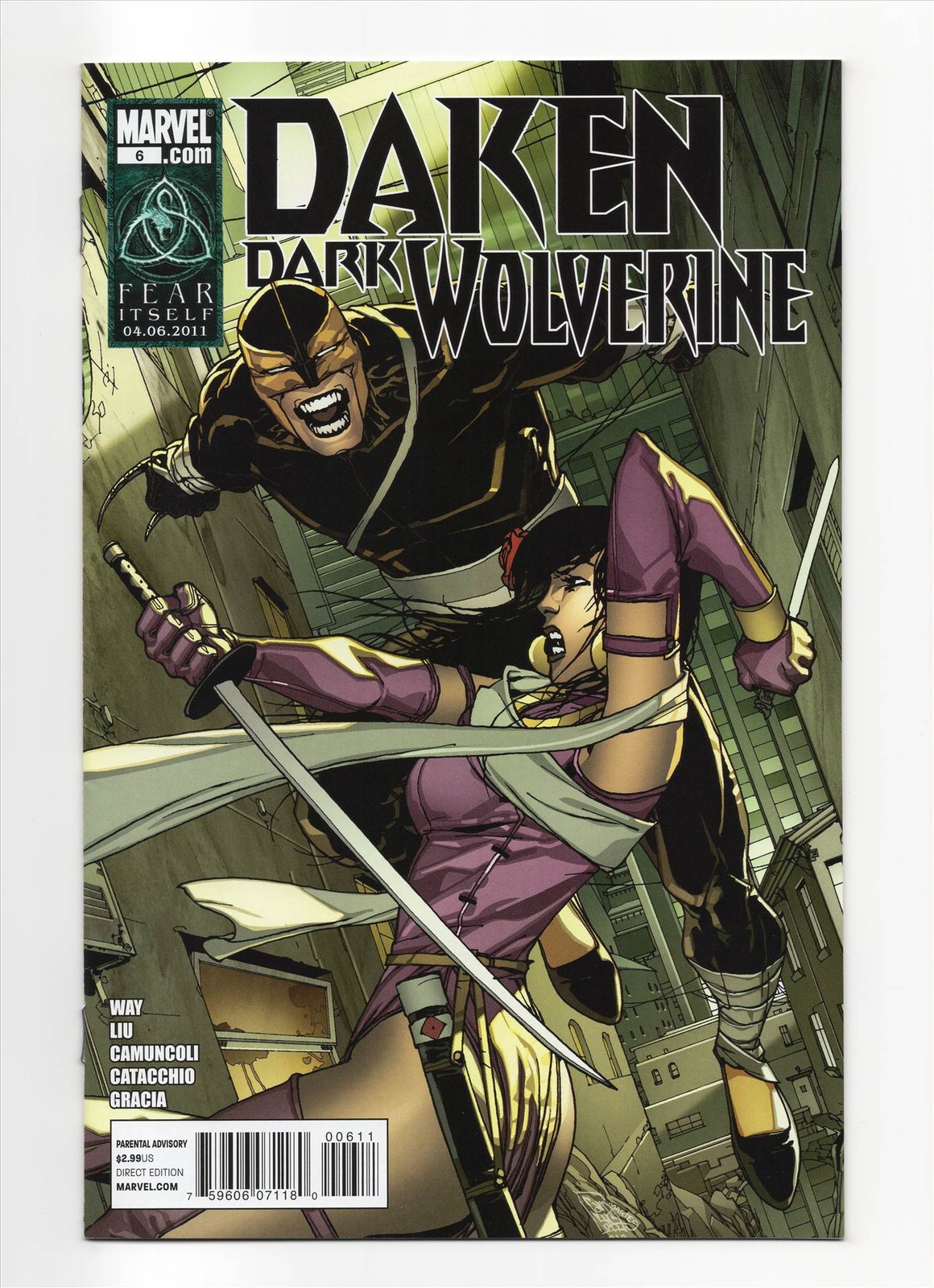 Daken: Dark Wolverine #6 NM+ 2011 Tyger Tiger Giuseppe Camuncoli Marvel Comics