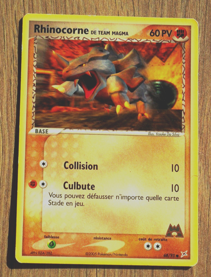 Pokémon : Rhinocorne de Team Magma - PV 60 - 68/95  - EX Team Magma - 2005 -