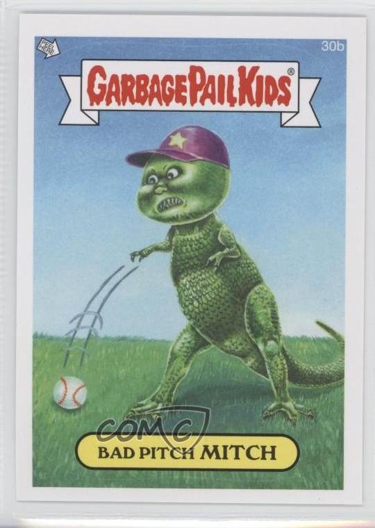 2014 Topps Garbage Pail Kids Series 1 Bad Pitch Mitch #30b 1g9