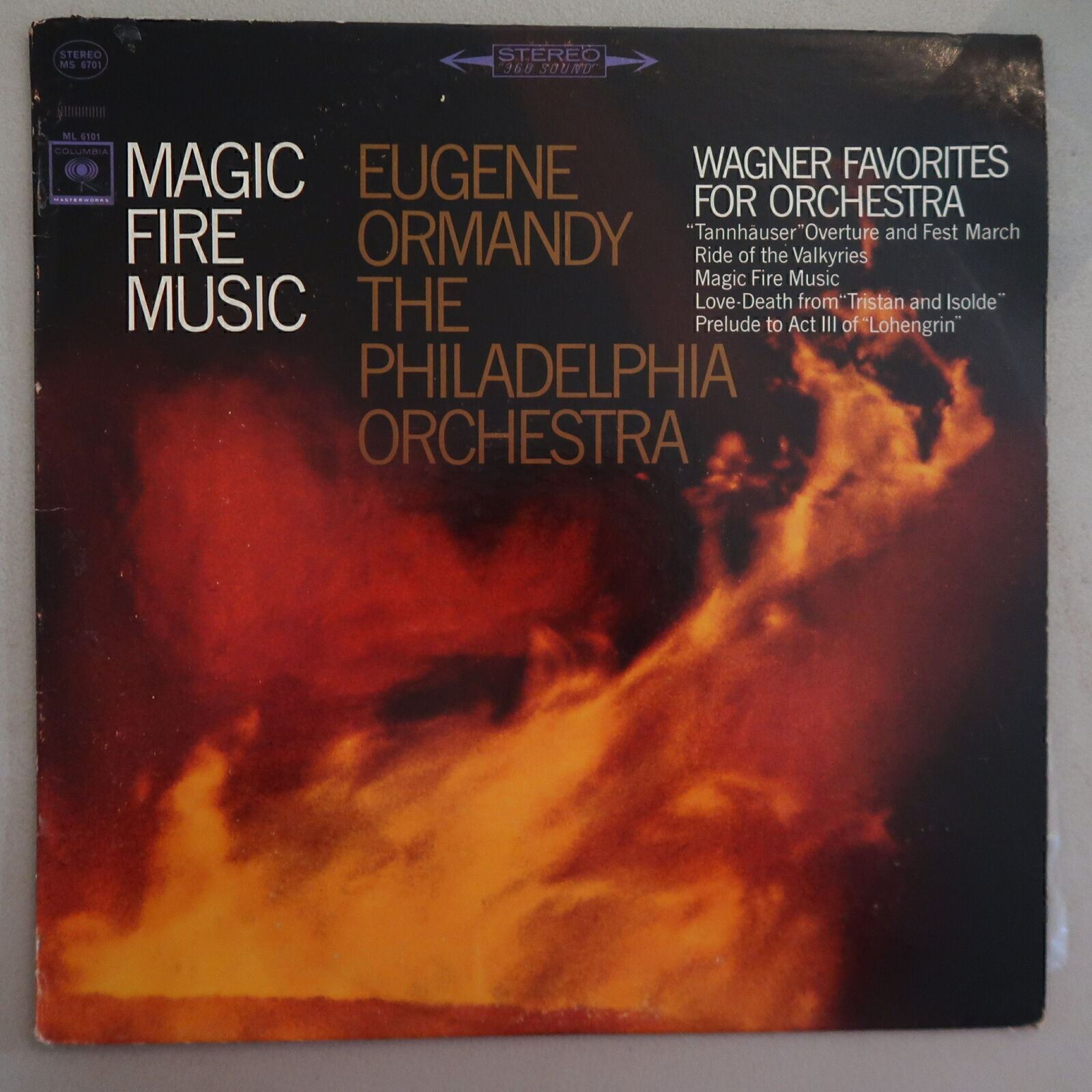 EUGENE ORMANDY PHILADELPHIA ORCHESTRA MAGIC FIRE VINYL LP COLUMBIA EXC COND 41