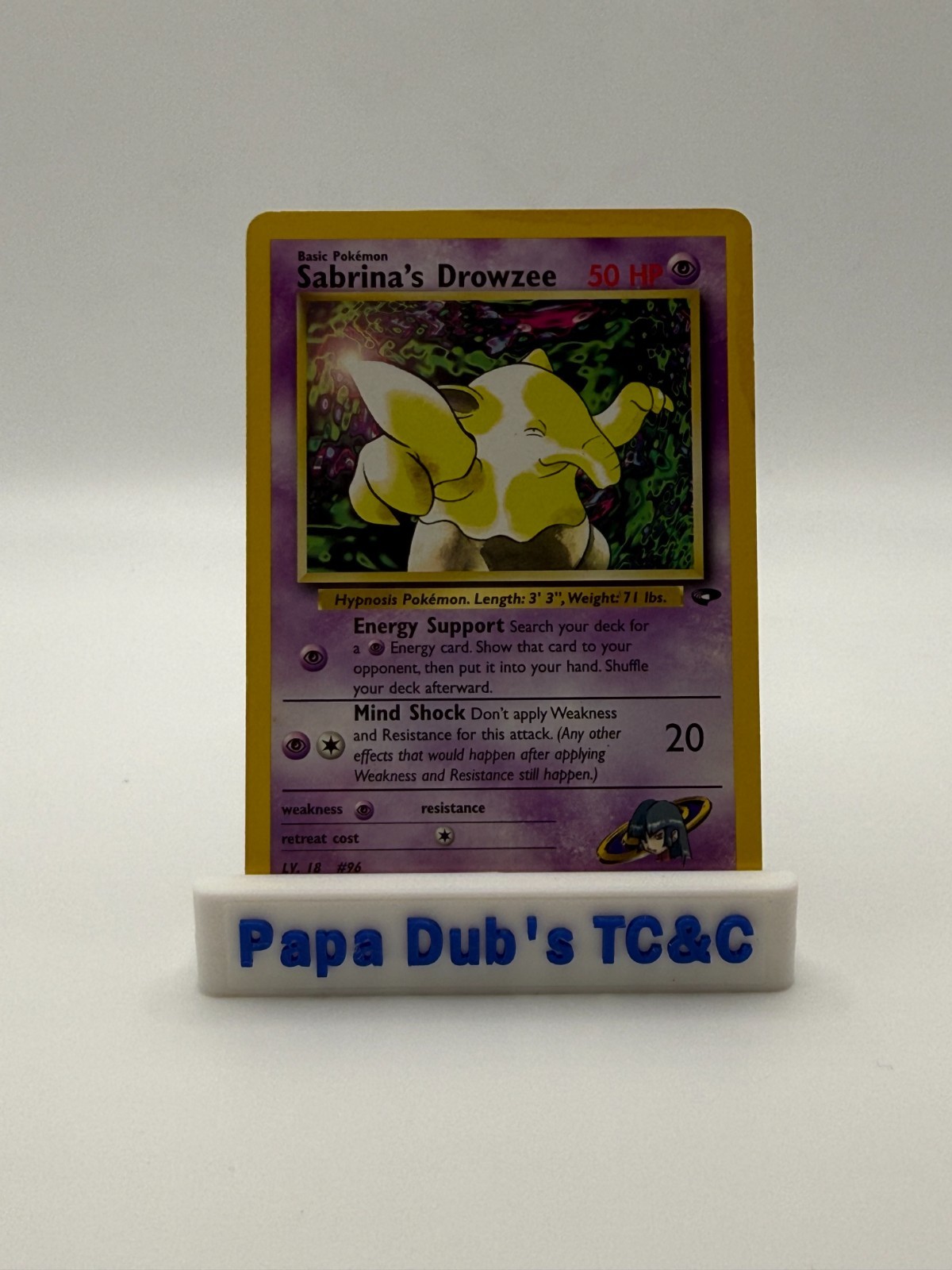 Pokemon 2000 sfida palestra Sabrina's Drowzee #95/132 comune vintage WOTC LP
