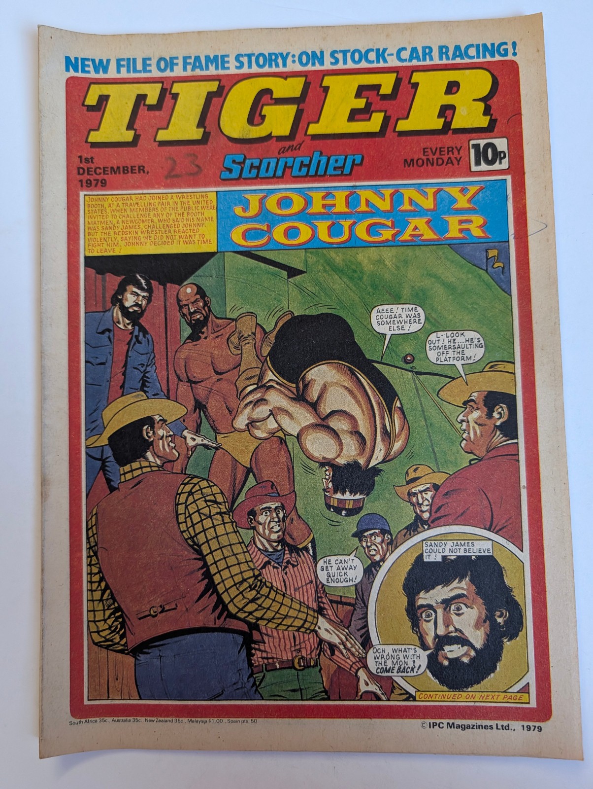 Tiger and Scorcher Comic 1st December 1979, IPC Magazines Ltd.