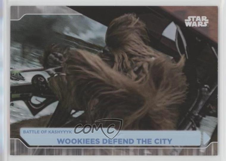 2021 Topps Star Wars Battle Plans Foilboard Wookiees Difendi la città #43 2p7