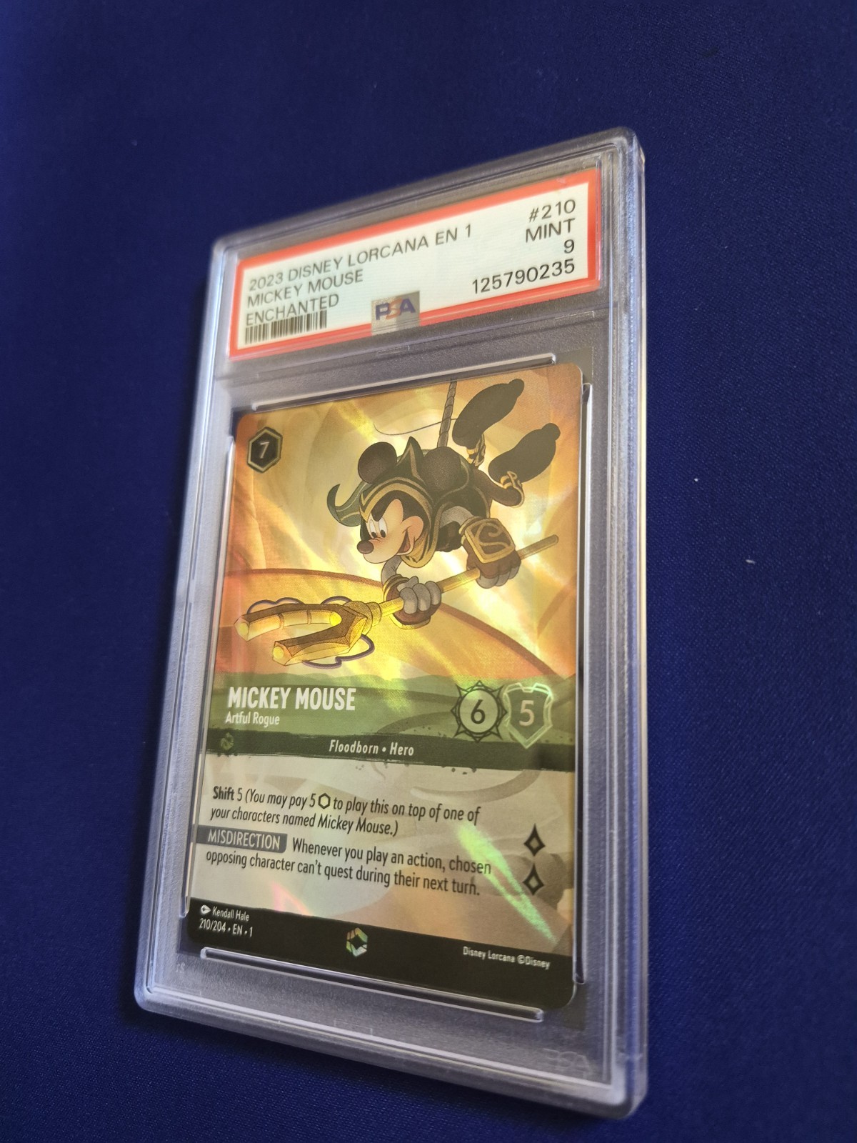 MICKEY MOUSE - ARTFUL ROGUE | PSA 9 | 2023 DISNEY LORCANA EN 1-THE FIRST CHAPTER