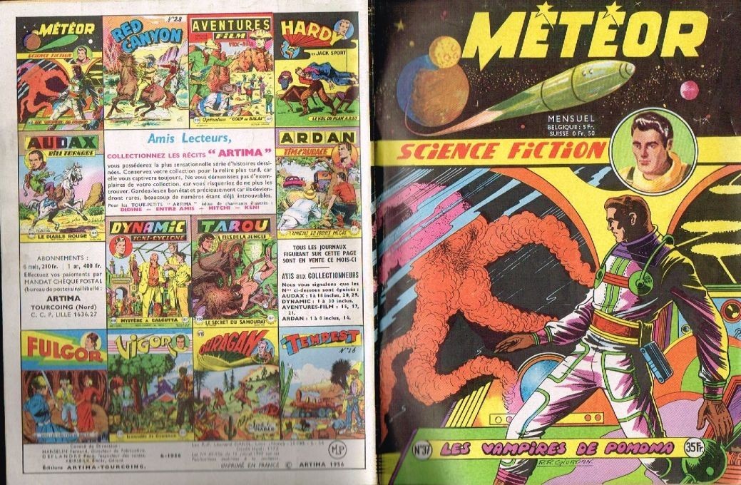 METEOR NUMERO 37 ARTIMA 1956
